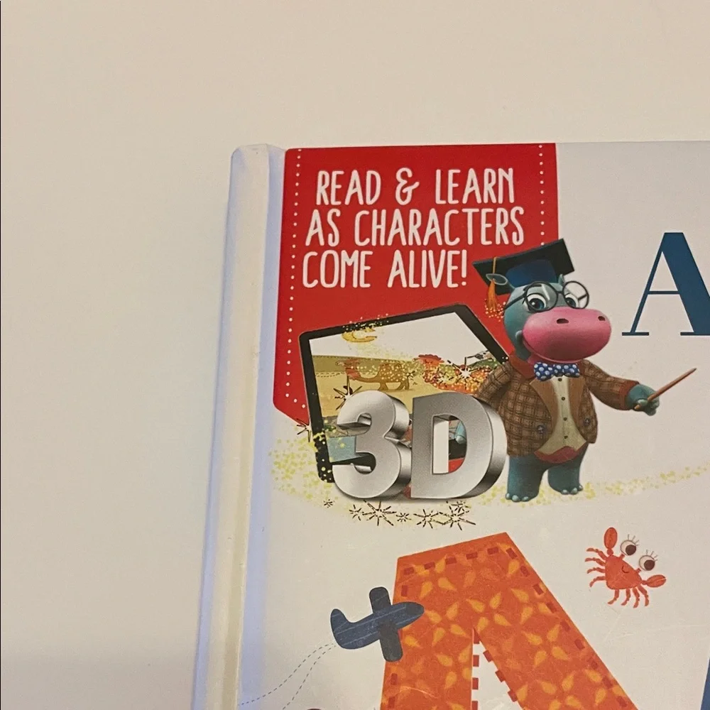 Let’s Learn Alphabet & Counting 3D Come To Life Books Set of 2 Hippo Magic